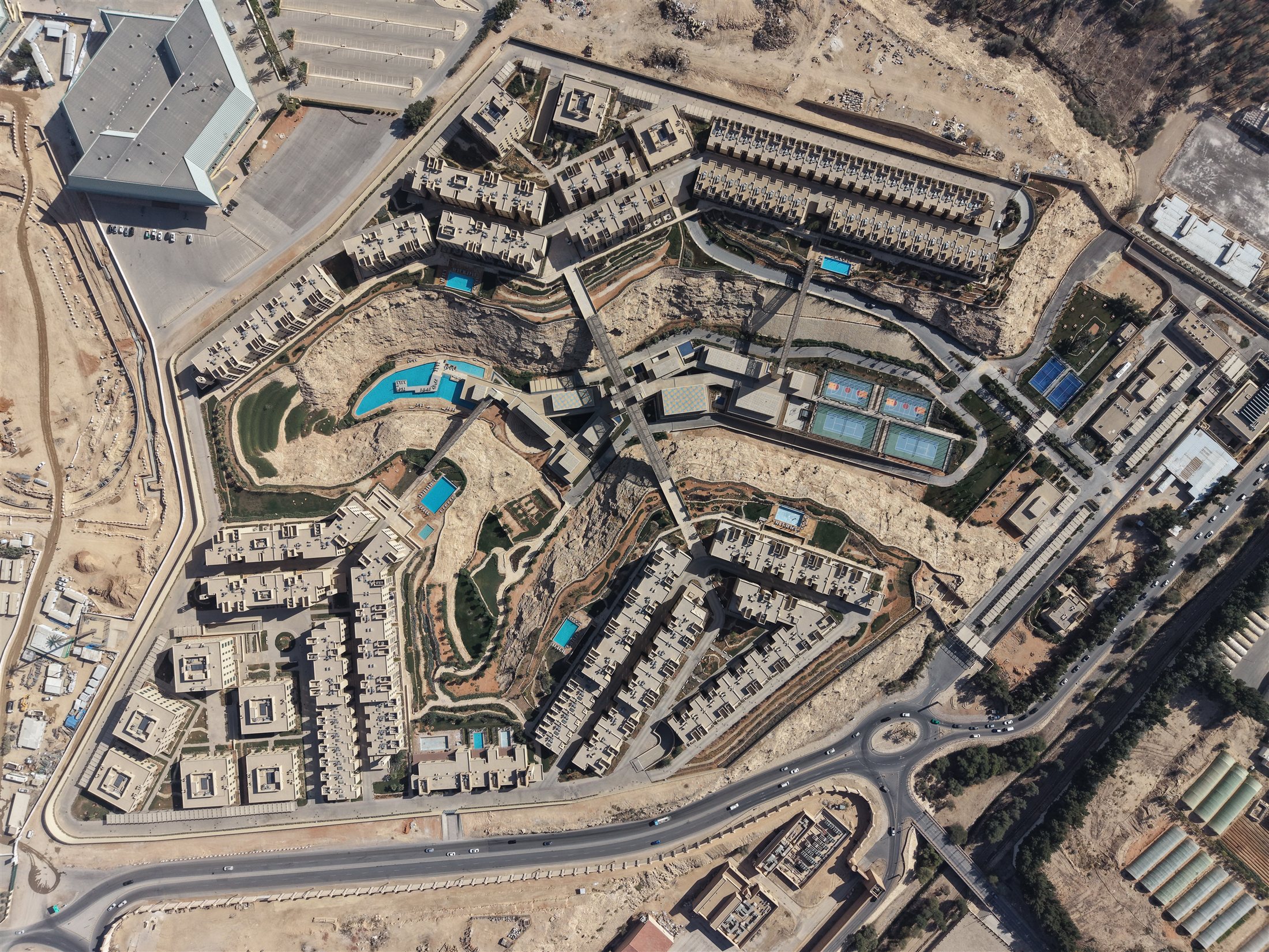Wadi Al Hada residential community, Riyadh – aerial view